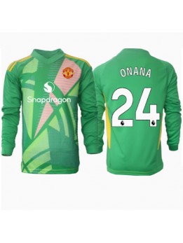 Manchester United Andre Onana #24 Torwart Ausweichtrikot 2024-25 Langarm